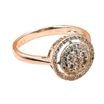 Radiant Bloom Diamond Ring – A Symphony of Sparkle